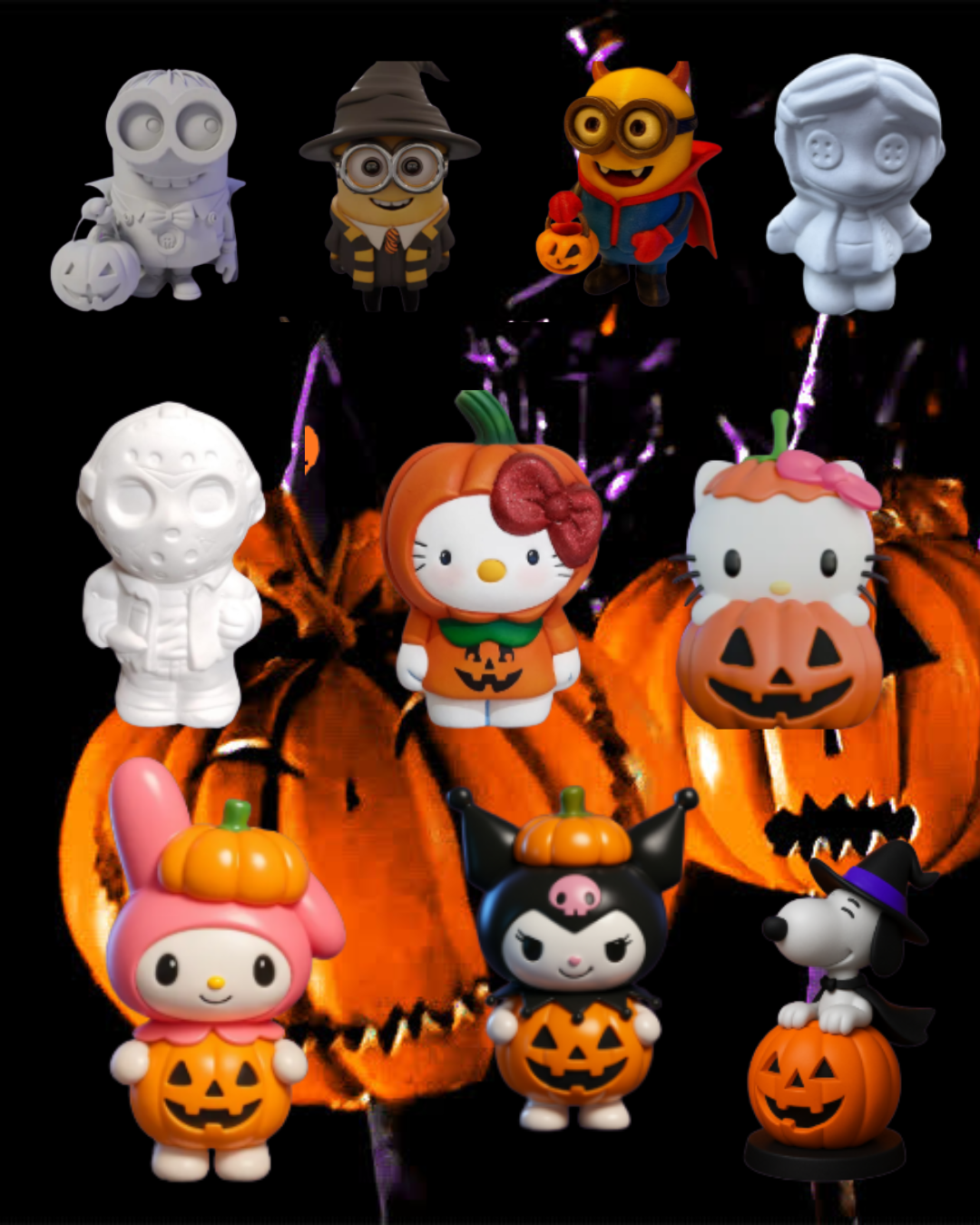 Pinta Cerámica figuras Halloween 
